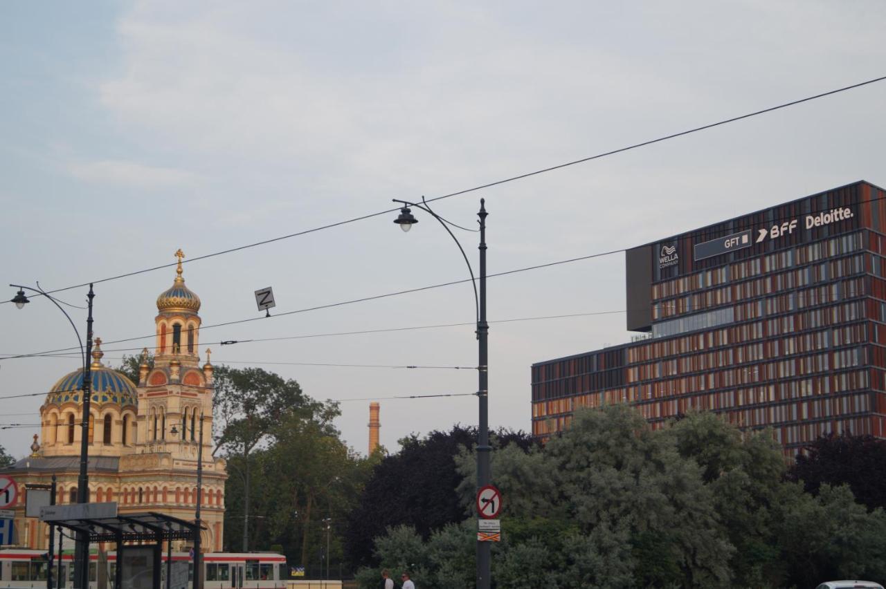 N23 Dwupoziomowy Apartament Lodz Centrum Wi-Fi Klimatyzacja Esterno foto